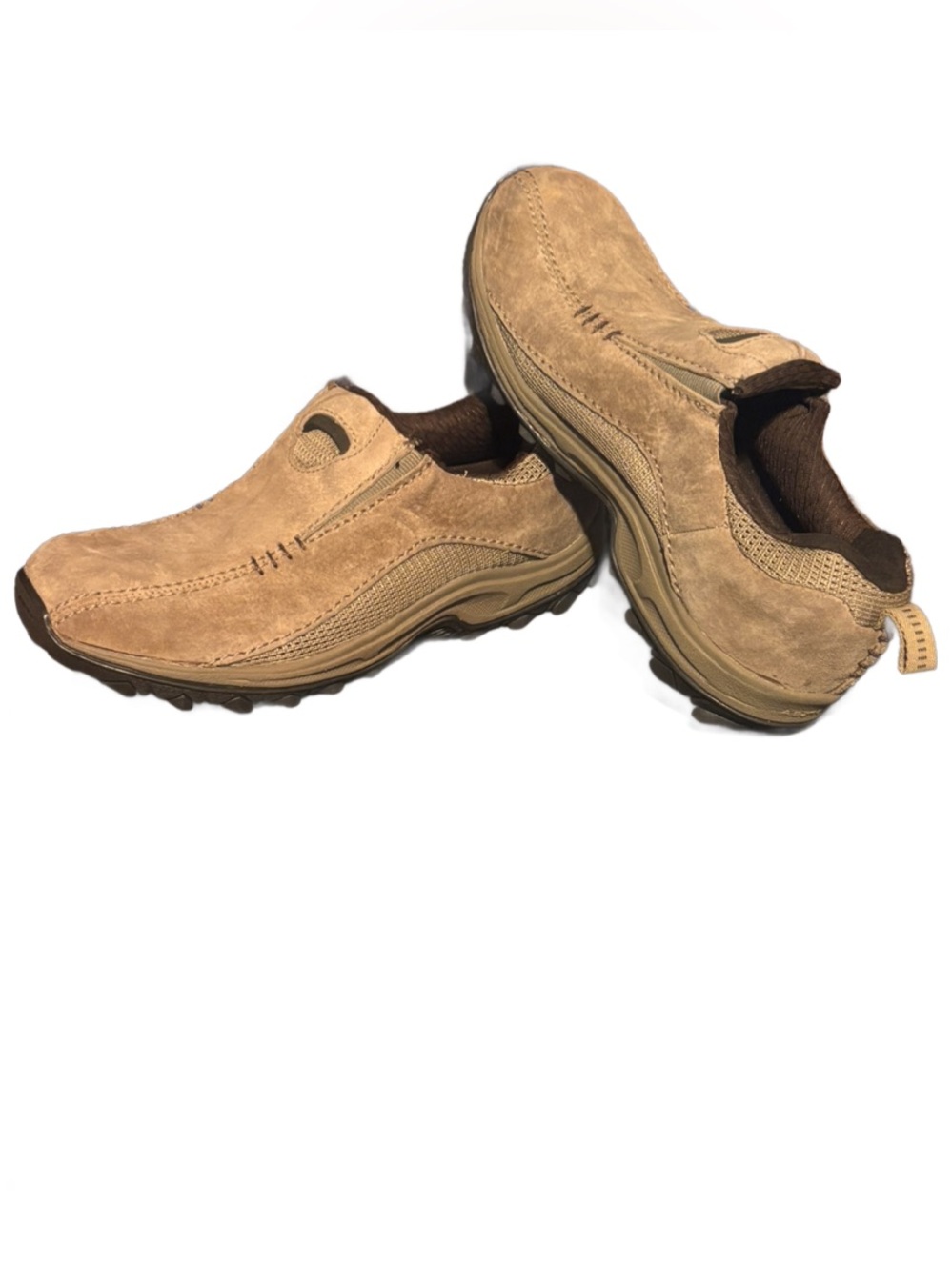New Balance Kids Sneakers Tan Suede Slip-Ons